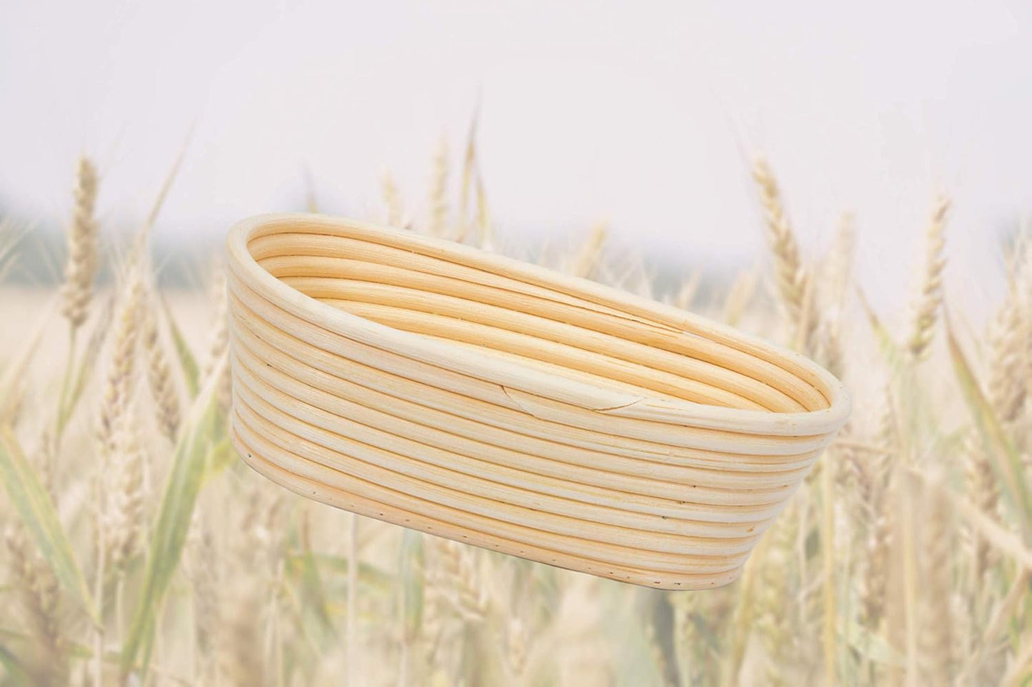 Bread Banneton Basket -10 Inch Basket Sourdough - Oval Handmade Bread Proofing Basket Set -Bread Proof Basket with Stencils for Professional & Home Bakers - Ideal Gift for Birthday