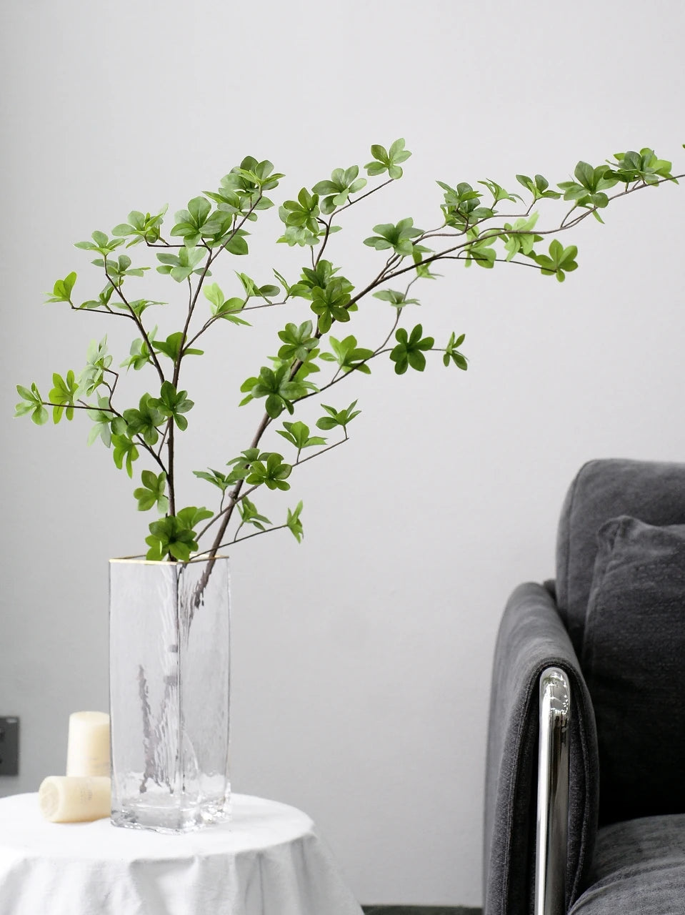Artificial Green Leaves Branch Real Touch Enkianthus Perulatus Home Decoration New Green Plant Decor Andromeda INS