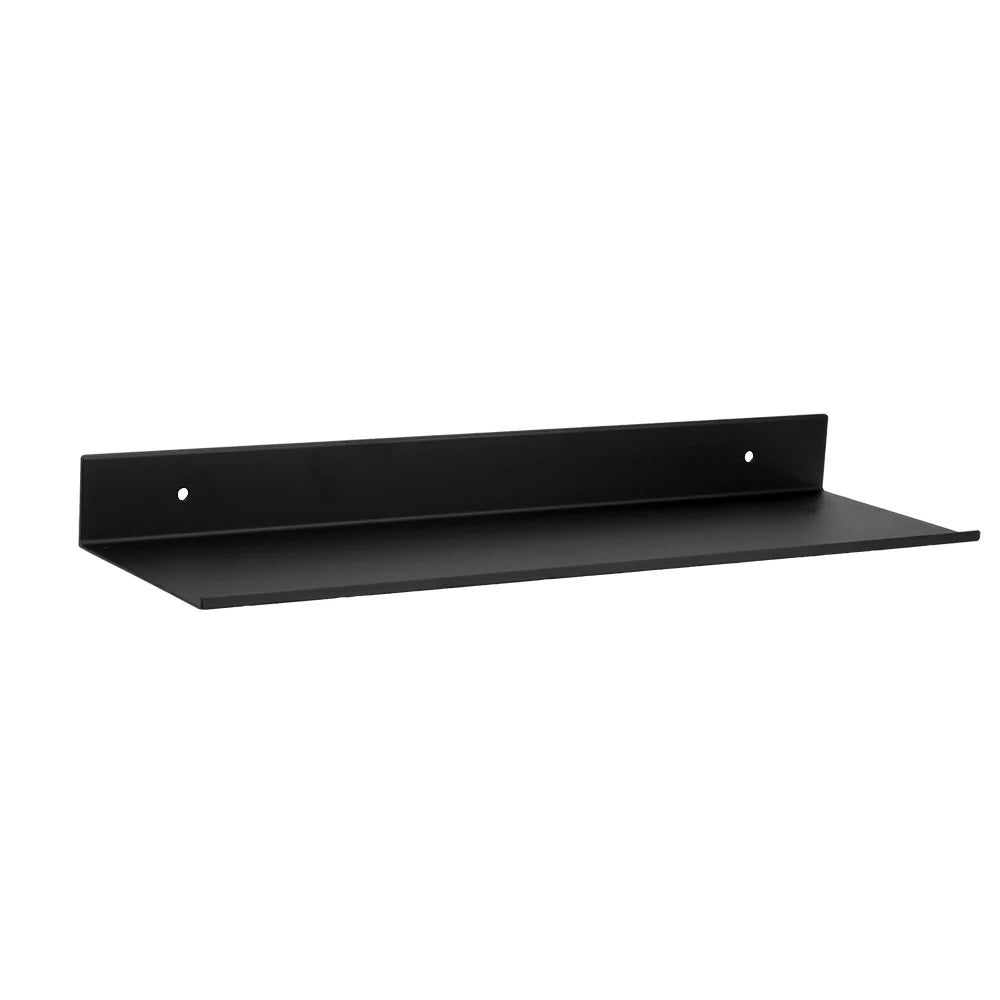 Bathroom Shelves 30-60cm Aluminum Alloy Matte Black Kitchen Wall Shelf Shower Shampoo Storage Rack Bathroom Accessories