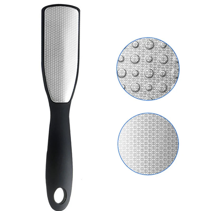 Pedicure Tools Heel Scratcher Files Artifact Exfoliating Calluses Brush Stainless Steel Foot Sharpening Double-sided Pedicura