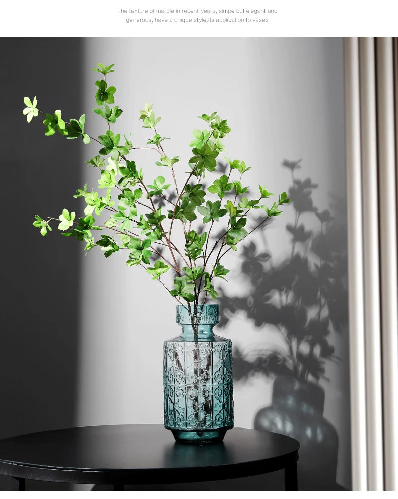 Artificial Green Leaves Branch Real Touch Enkianthus Perulatus Home Decoration New Green Plant Decor Andromeda INS
