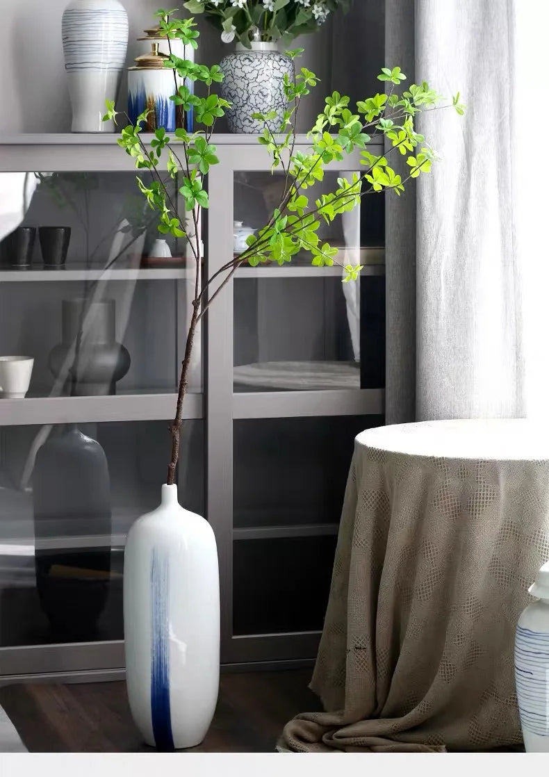 Artificial Green Leaves Branch Real Touch Enkianthus Perulatus Home Decoration New Green Plant Decor Andromeda INS