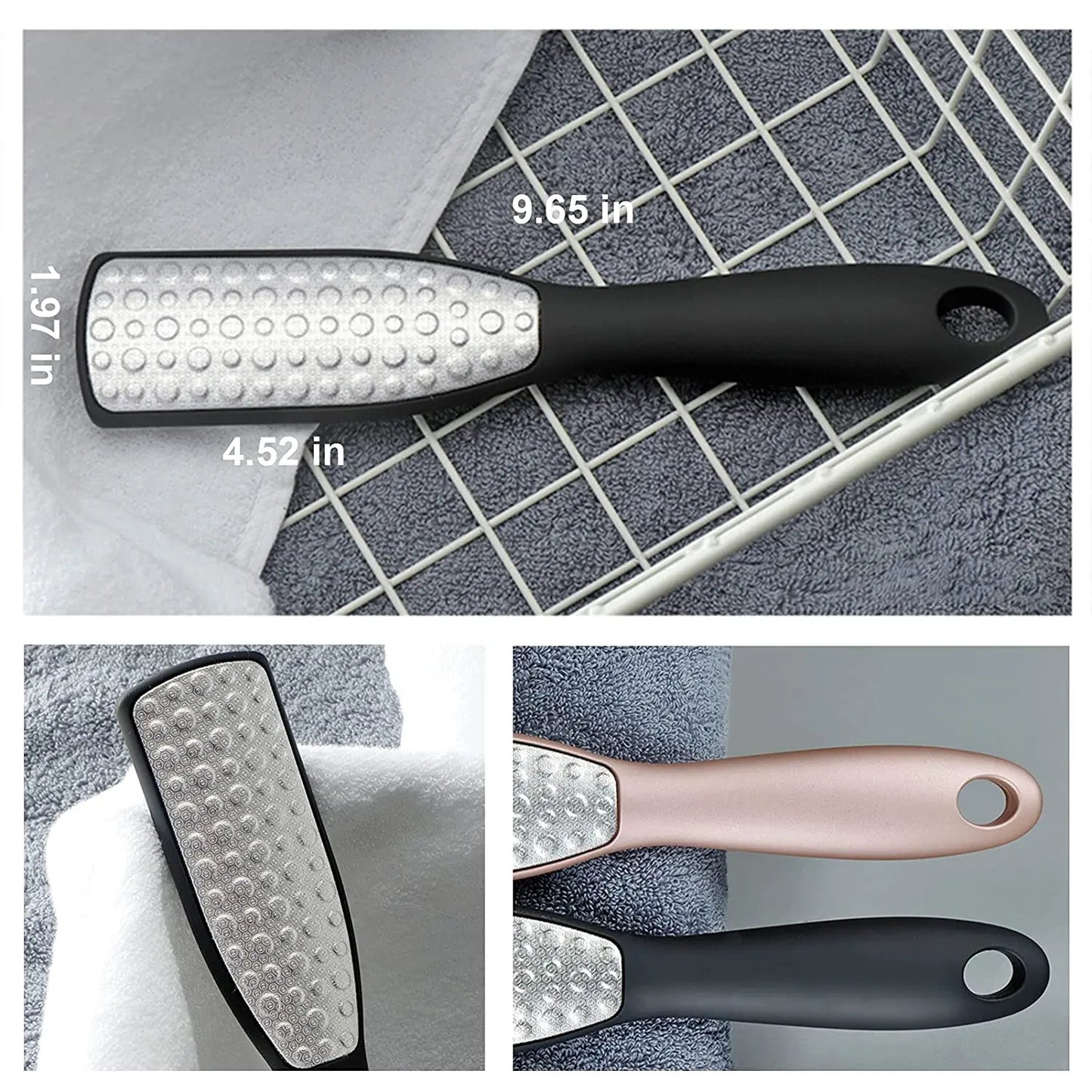 Pedicure Tools Heel Scratcher Files Artifact Exfoliating Calluses Brush Stainless Steel Foot Sharpening Double-sided Pedicura