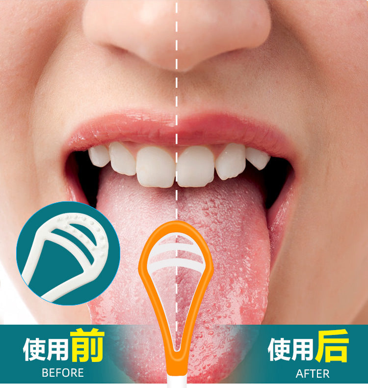 Xiaomi Youpin Tongue Scraper Oral Cleaner Brush Fresh Breath Reusable Cleaning Coated Multicolor Tongue Brush Hygiene Care Tools