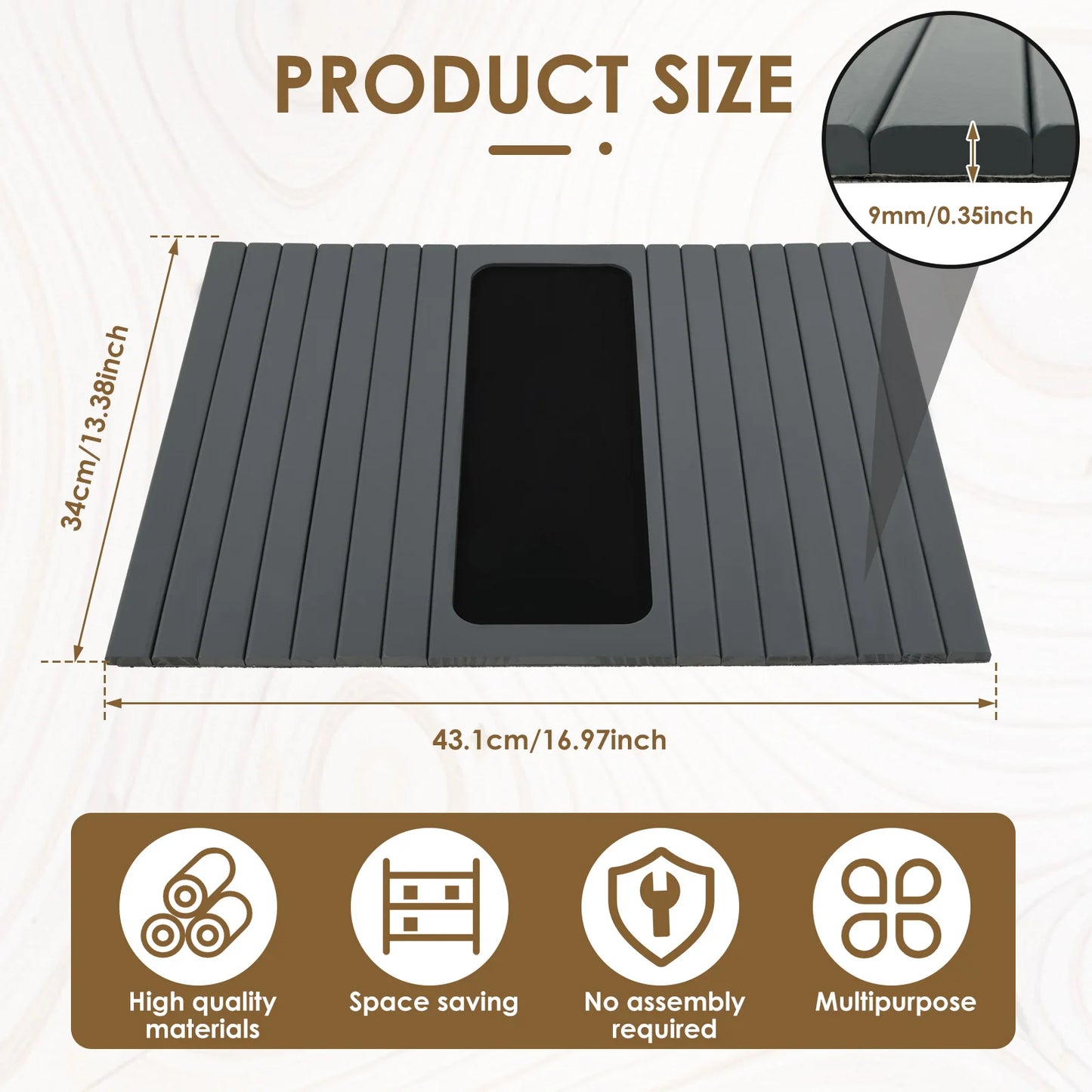Wood Sofa Arm Tray Sofa Tray in Folding Design Sturdy and Robust Sofa Tray Convenient Sofa Tray for Storage Sofa Tray Home