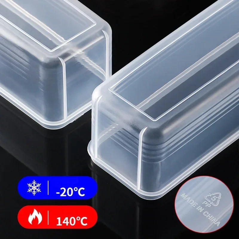 Rectangular Food Storage Containers Long Fresh-Keeping Sealed Boxes Plastic Reusable Kitchen Storage Solution Fridge Organizer