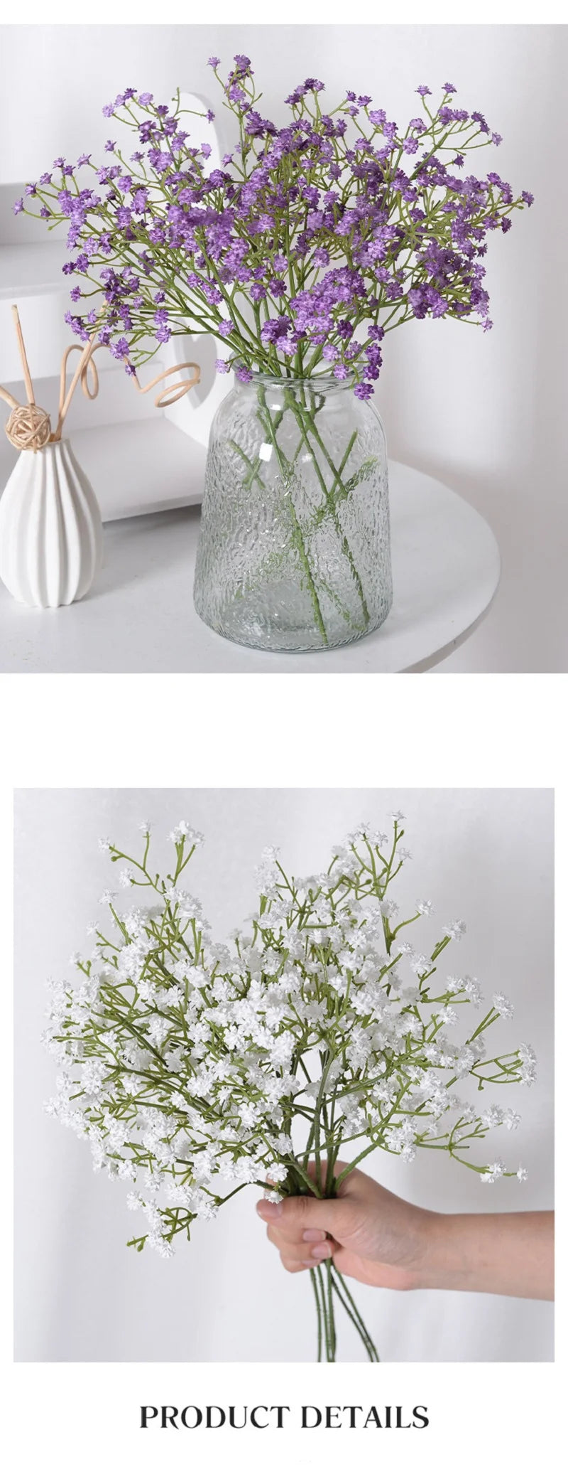 Branch Plastic Artificial Full Sky Stars Flowers Bouquet Multiple Colors 52cm Party Christmas Wedding Home Decorative Fake Plant