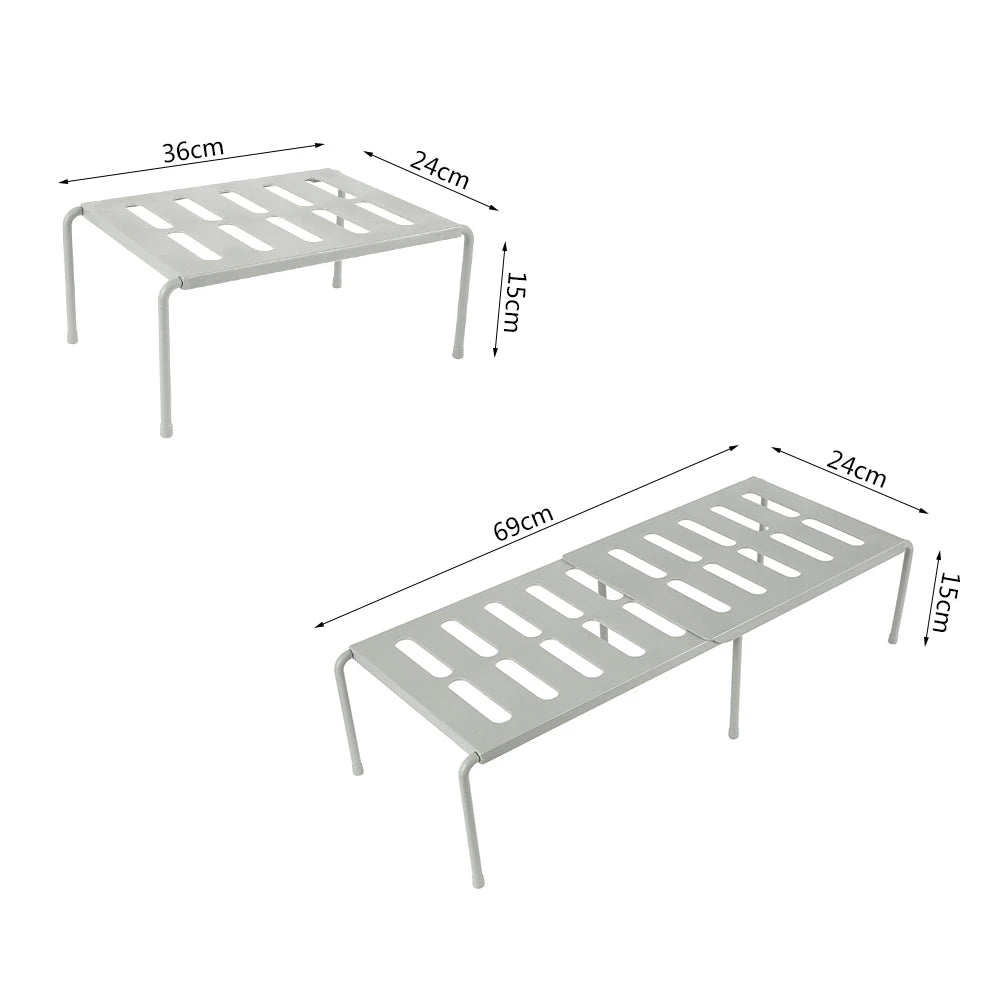ABS Shoe Rack Extensible Shoe Hanger Storage Space Saving Shelf Telescopic Storage Rack Household Kitchen Cabinet Organizer Rack