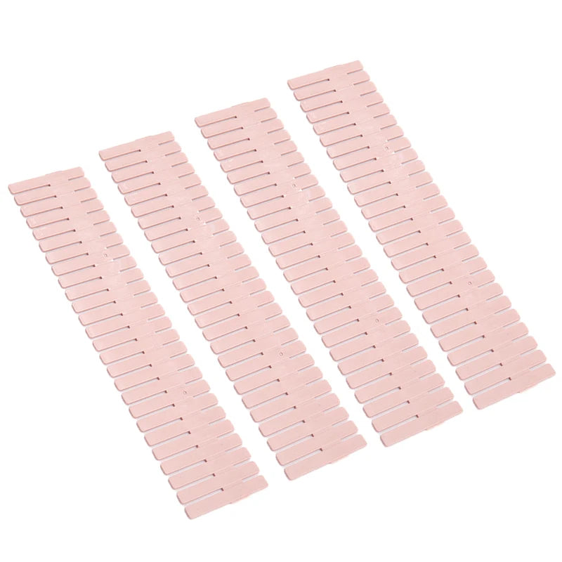 4 Pcs DIY Adjustable Storage Partition Board Plastic Drawer Divider Combination Partition Board Space-saving Cabinet Organizer