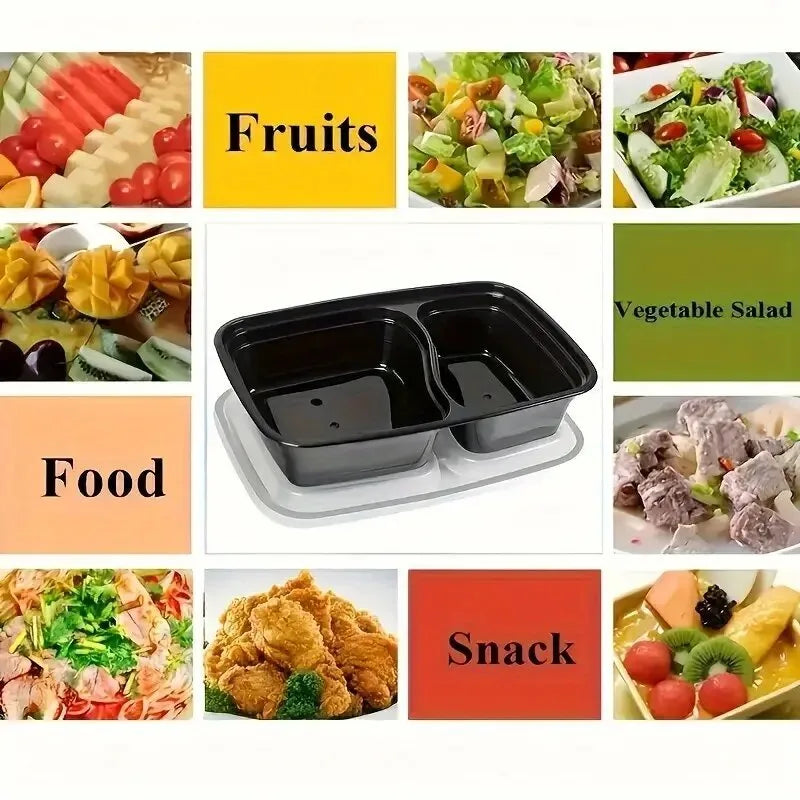 Plastic Food Prep Containers with Lid Food Storage Container Stackable Bento Box for Kitchen Picnic Restaurant School Household