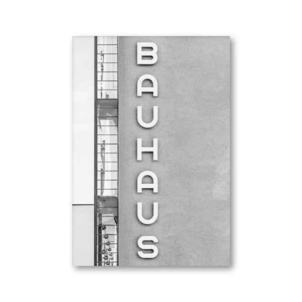 Bauhaus Exhibition Poster Unique Geometric Graphic Canvas Print Minimalist Wall Art Picture Boho Painting Dorm Bedroom Art Decor