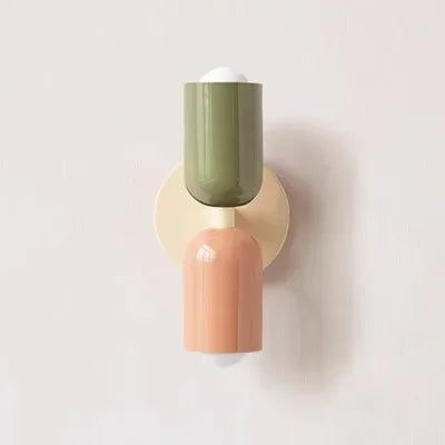 Nordic living room wall lamp simple modern bedroom bedside aisle children's room background wall lamp E27 home decoration