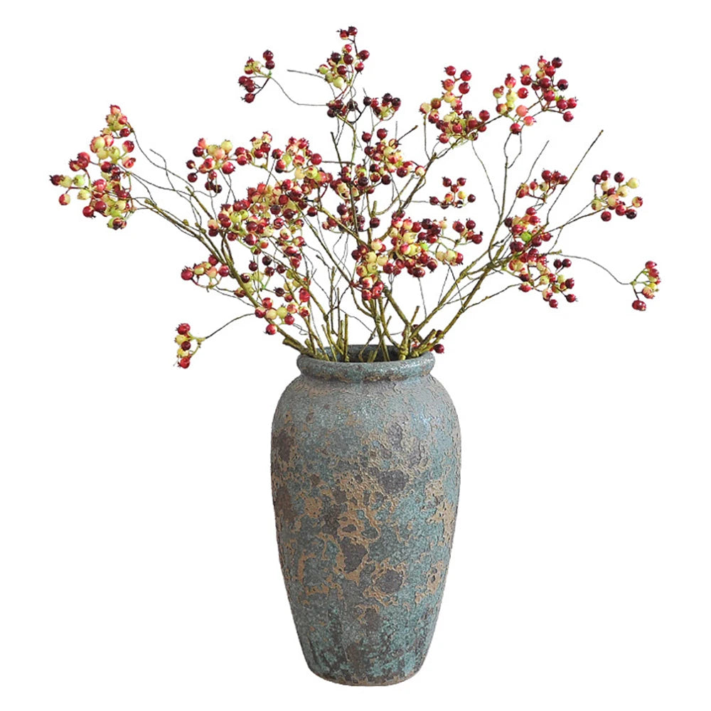 1 Branch Simulate Tree Fruit Flower Plant Branch Arrangement DIY Home Decoration