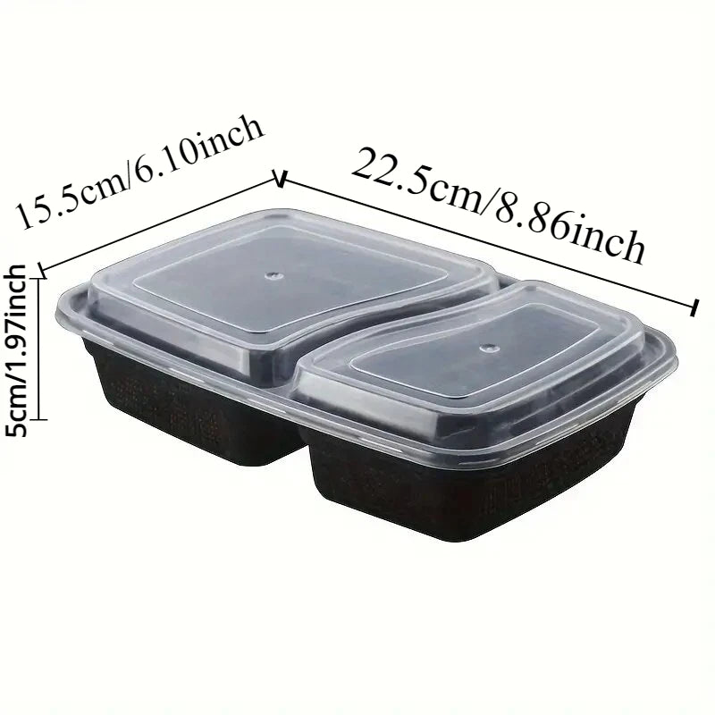 Plastic Food Prep Containers with Lid Food Storage Container Stackable Bento Box for Kitchen Picnic Restaurant School Household