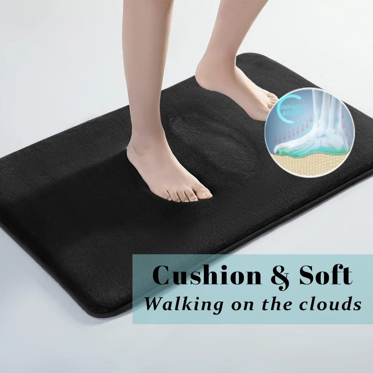 Bathroom Rug Anti-slip bathroom mat Ultra Soft floor mat Non-Slip Water Absorbent floor mat door mat for home decoration