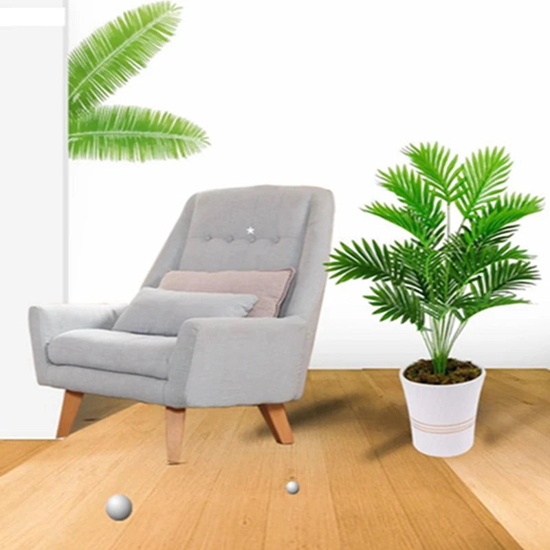 Artificial Areca Palm Tree Fake Plants Palm Leaf for Home Room Decor Tropical Leaves Greenery Family Office Indoor Outside Decor