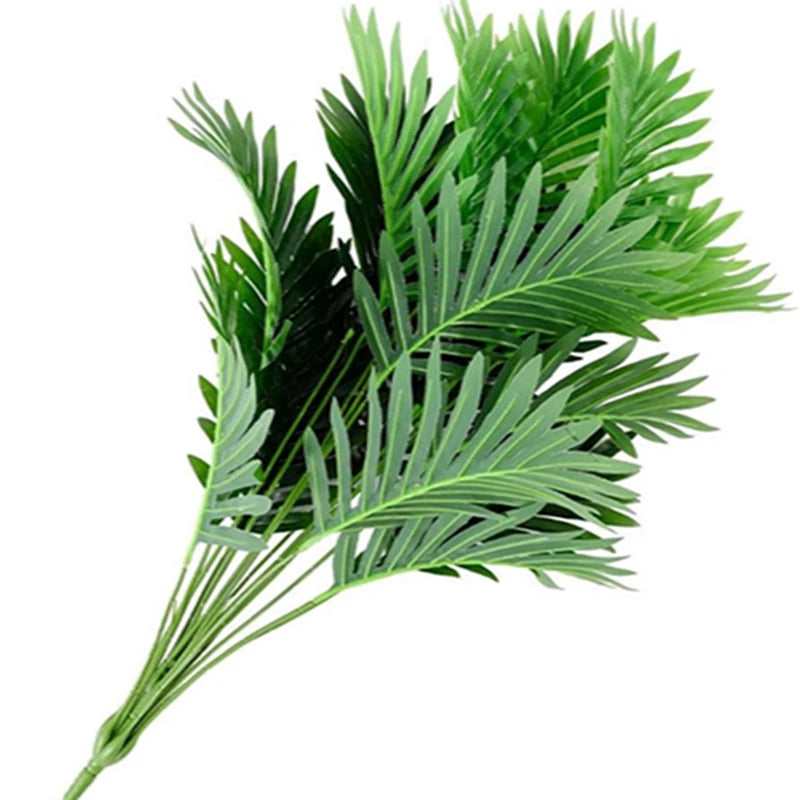 Artificial Areca Palm Tree Fake Plants Palm Leaf for Home Room Decor Tropical Leaves Greenery Family Office Indoor Outside Decor