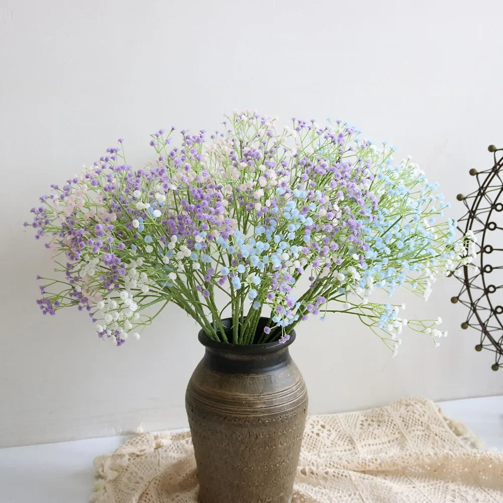 1 Bunch Artificial Fake Silk Gypsophila Flowers Wedding Bouquet Home Decoration Simulation Gypsophila Flower Home Garden decor
