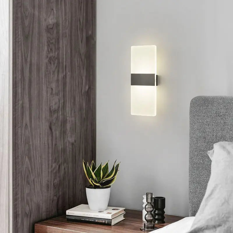 Living Room Wall Lamp Acrylic LED Modern Simple Hotel Bedroom Background Corridor Staircase Entrance Light Luxury Bedside