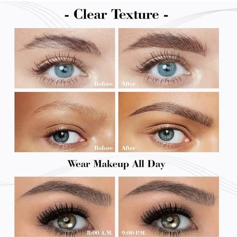 4D Microblading Eyebrow Pen 4 Forks Tip Eyebrow Tattoo Pencil Long Lasting Fine Sketch Liquid Eye Brow Make Up