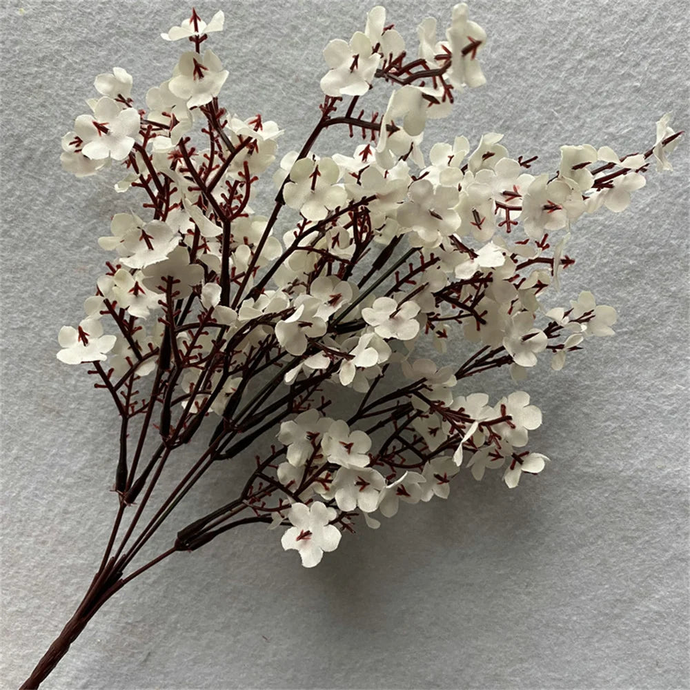 Artificial Plants Beautiful Blue BabysBreath Christmas Decor Fake Plastic Flowers for Home Wedding Bridal Festival Party Vase