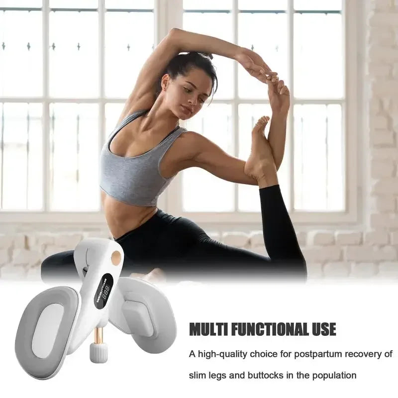 Thigh Master Pelvic Floor Trainer 360 Degree Rotation with Counter Thigh Exerciser Kegel Exercises Device for Yoga Floor Muscle
