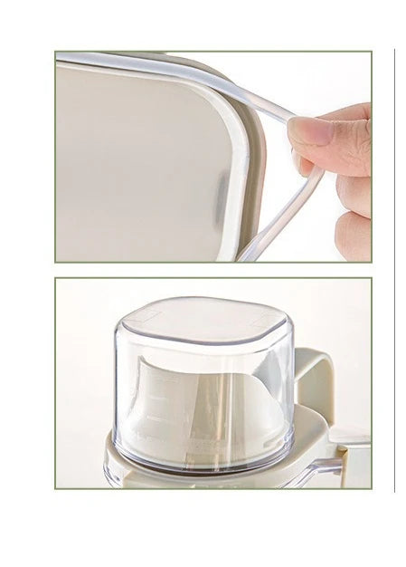 Cereal Containers Storage Compact Clear Dry Food Storage Containers with Pouring Spout Measuring Cup
