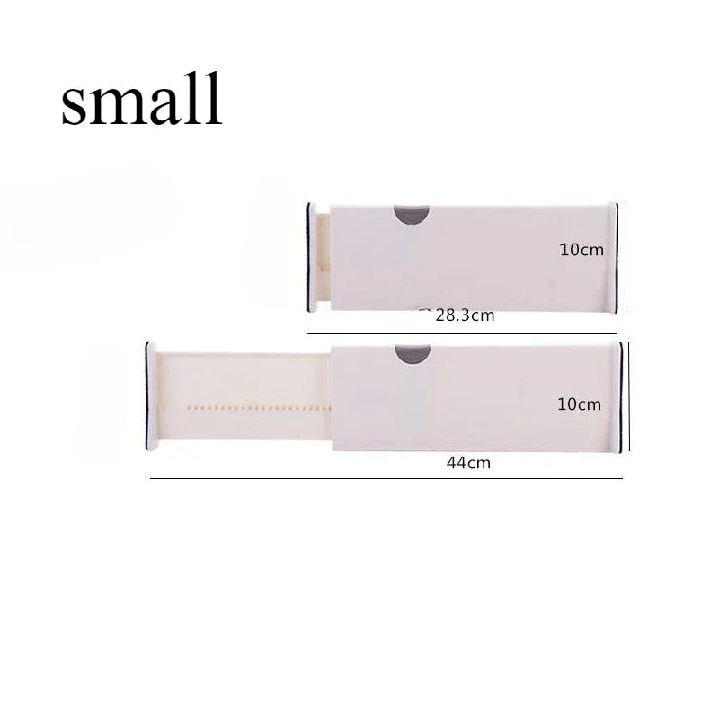 T Drawer Divider Adjustable Home Organization Dividers White Plastic Partition Holder Creative Retractable Drawer Dividers