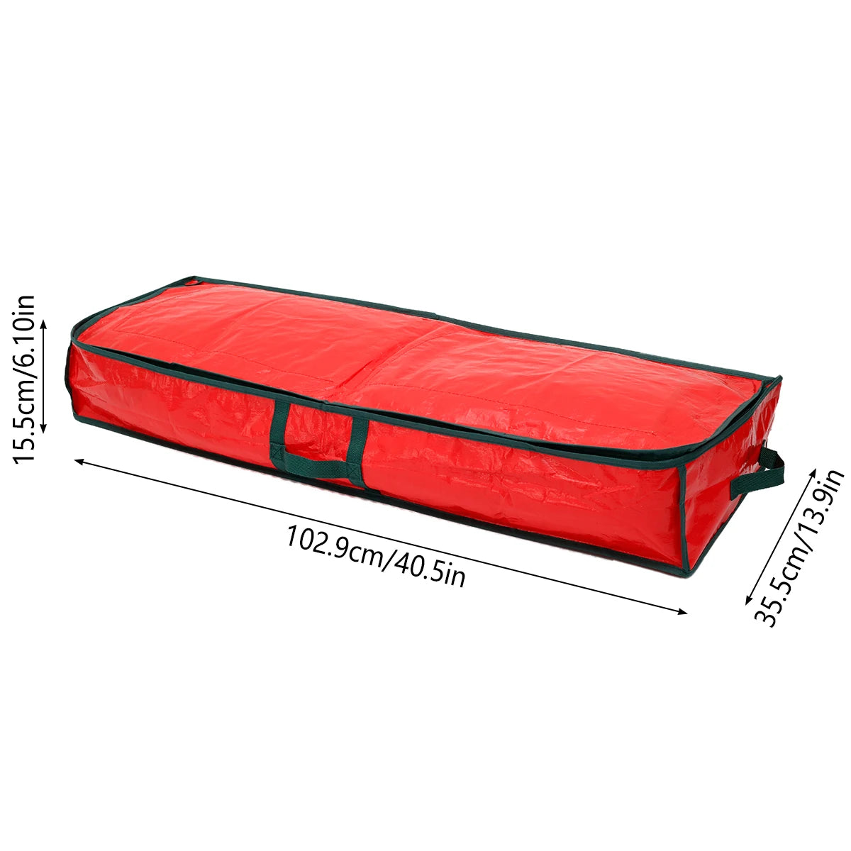Large Christmas Gift Wrap Storage Bag Waterproof Weave Underbed Storage Organizer Wrapping Paper Storage Box