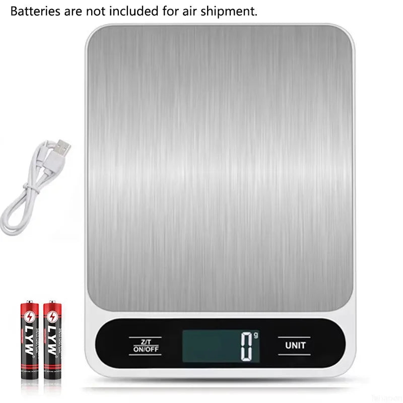 Digital Kitchen Scale 15Kg/1g Weight Scale Usb Food Coffee Scales Smart Electronic Waterproof Digital Scale For Baking and Cook