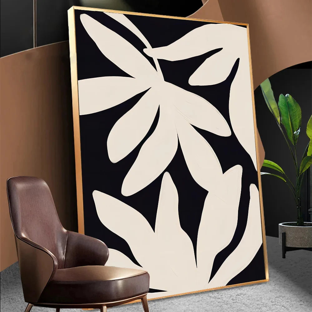 Abstract Minimalist Abstract of Female Body Lines Anime Posters Sticky Decoracion Painting Wall Art White Kraft Paper Wall Decor