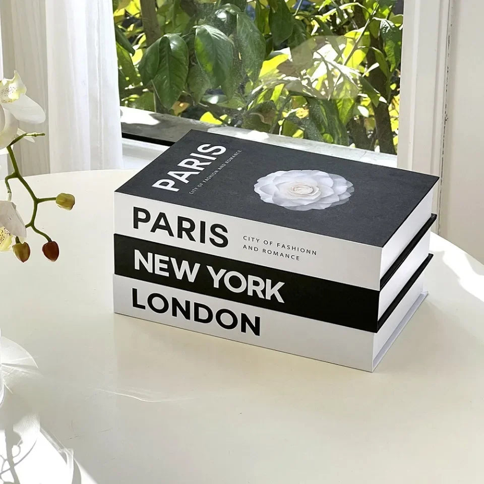 Modern Simulation Books Decorations for Home Luxury Coffee Table Ornaments Living Room Study Soft Fake Book Decorations Gifts