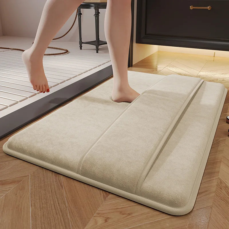 Bathroom Floor Mats Quick-absorbing, Quick-drying, Non-slip Rugs Entrance Rugs Do Not Need To Bend Over To Dry Feet Quickly
