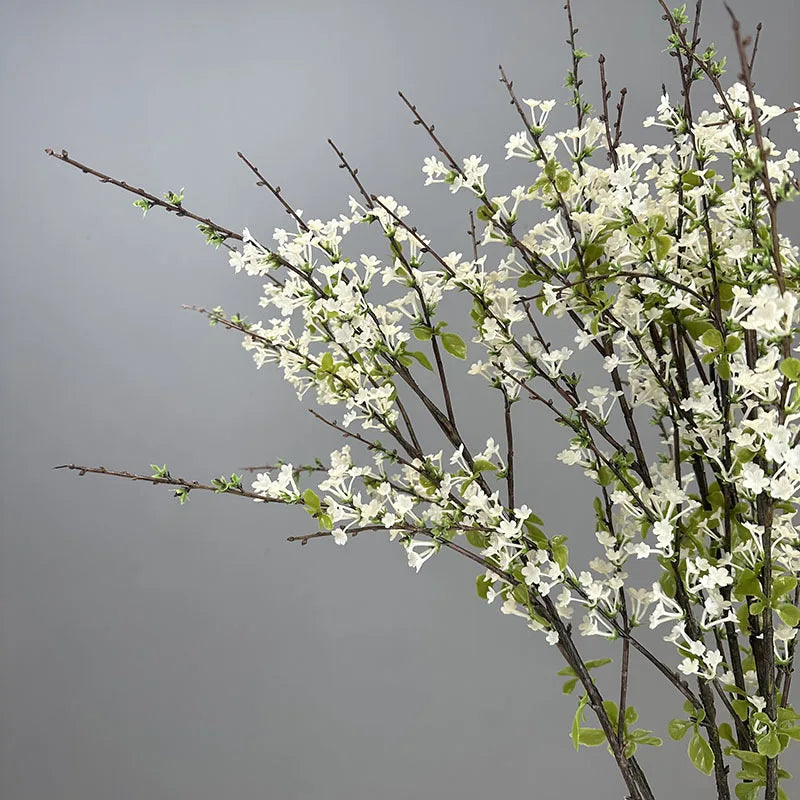 90CM Artificial Green Plant Home Dining Table Decoration Flower Branch Arrangement Accessories Snow Willow Branches