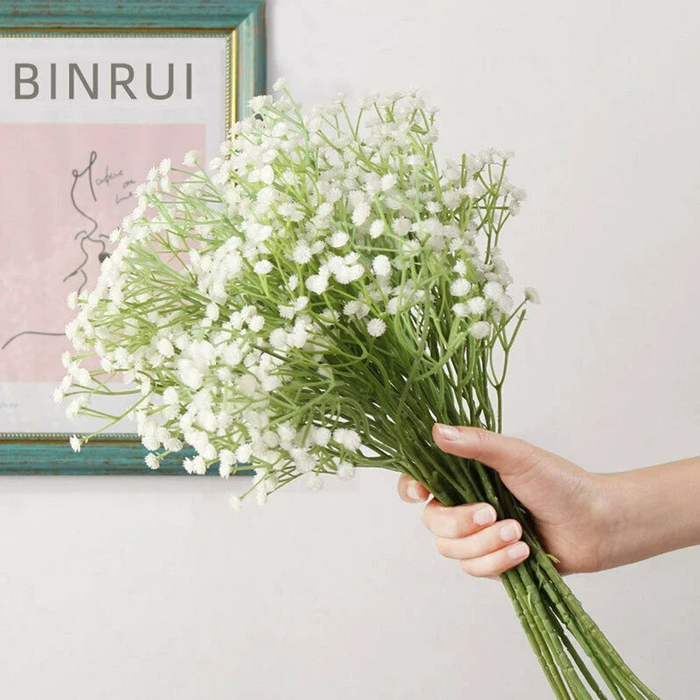 1 Bunch Artificial Fake Silk Gypsophila Flowers Wedding Bouquet Home Decoration Simulation Gypsophila Flower Home Garden decor