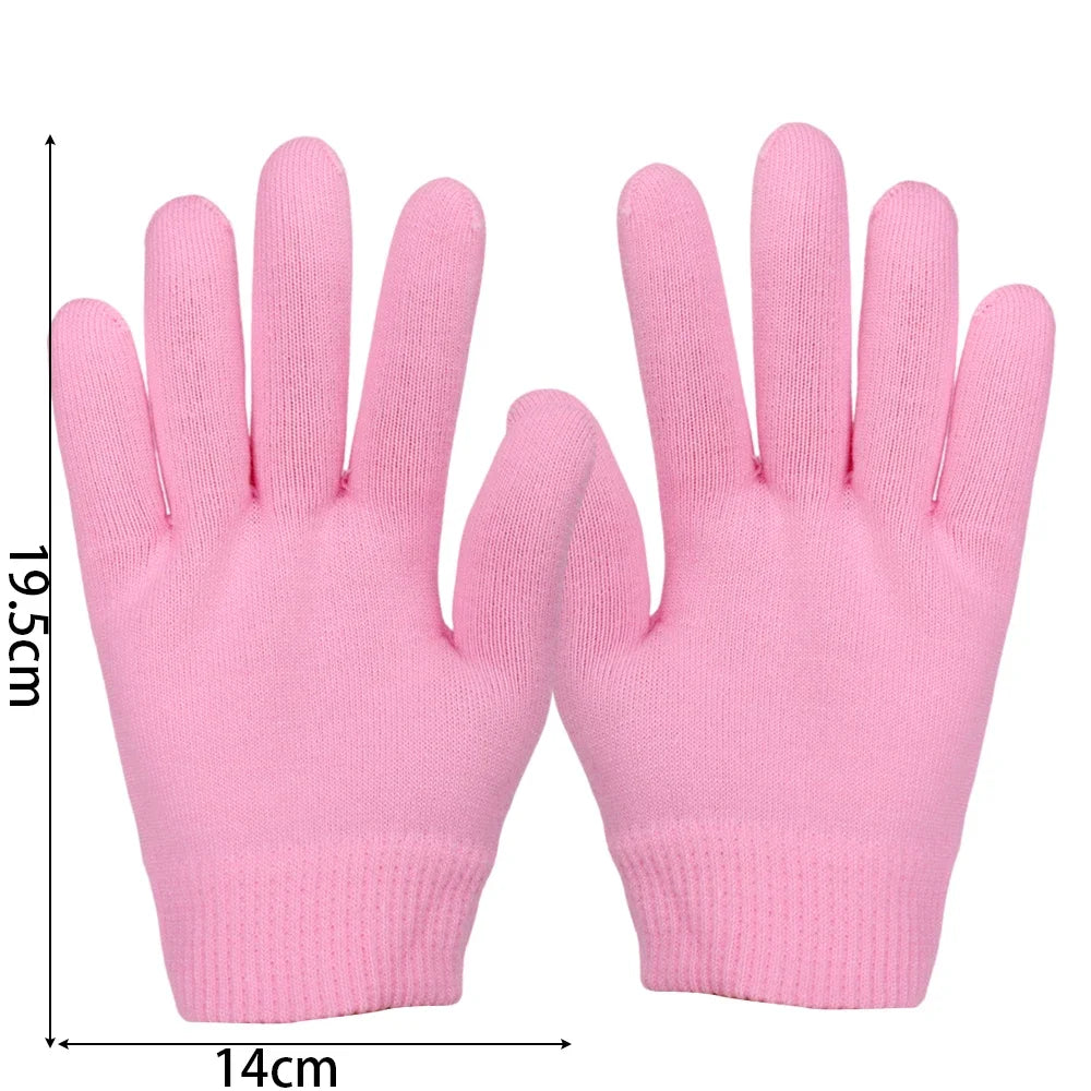 Reusable Moisturizing Mask Socks Exfoliating Anti Crack Silicone Protective Gloves Dry Dead Skin Remover Hand Foot Care Tools