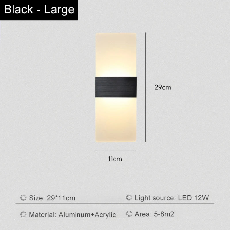 Living Room Wall Lamp Acrylic LED Modern Simple Hotel Bedroom Background Corridor Staircase Entrance Light Luxury Bedside