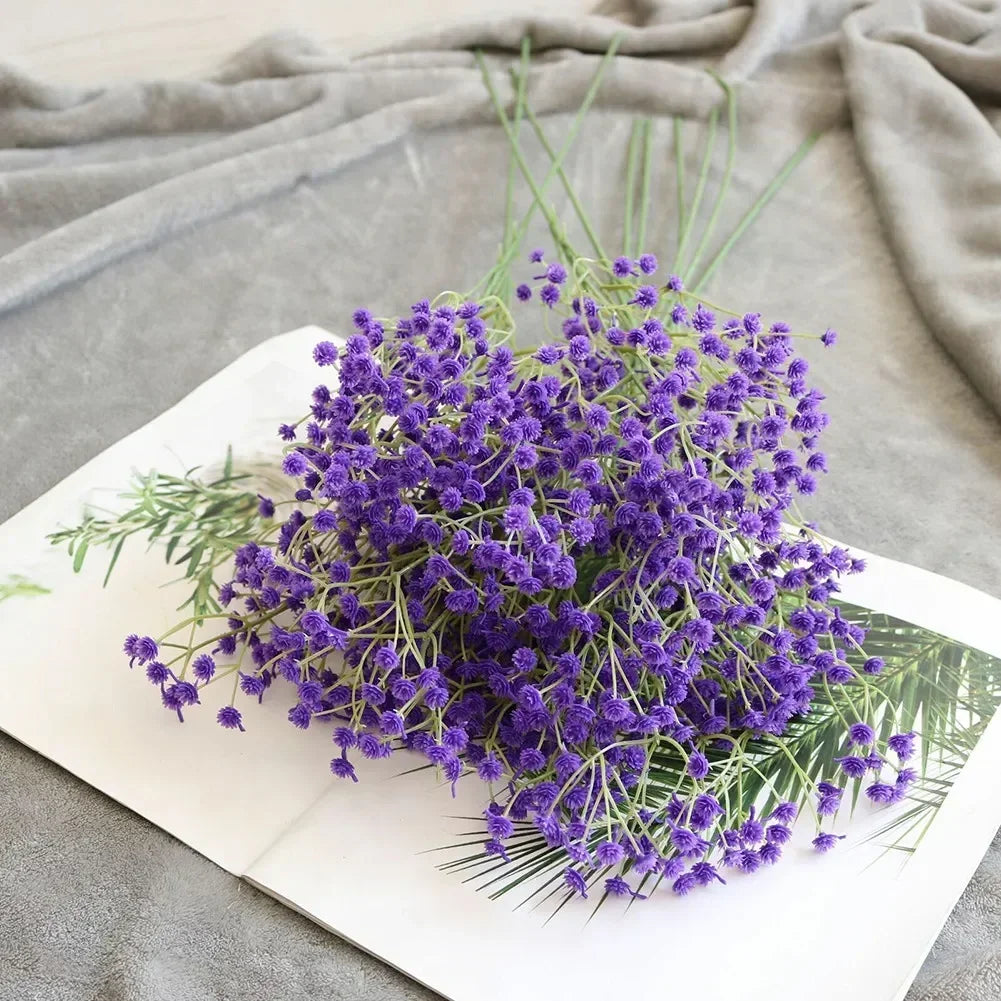1 Bunch Artificial Fake Silk Gypsophila Flowers Wedding Bouquet Home Decoration Simulation Gypsophila Flower Home Garden decor
