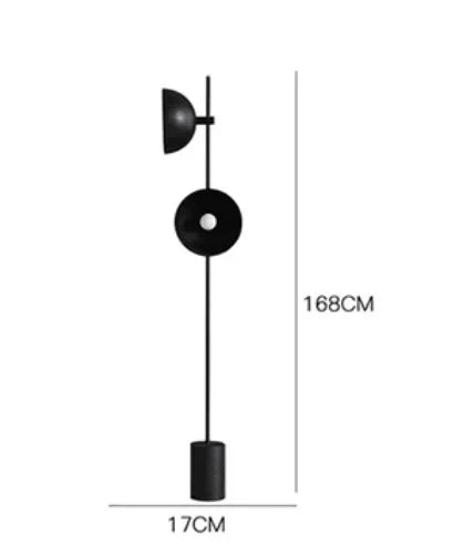 Postmodern designer model room, living room, study, sofa, vertical floor lamp, Nordic bedroom headboard decorative lamp