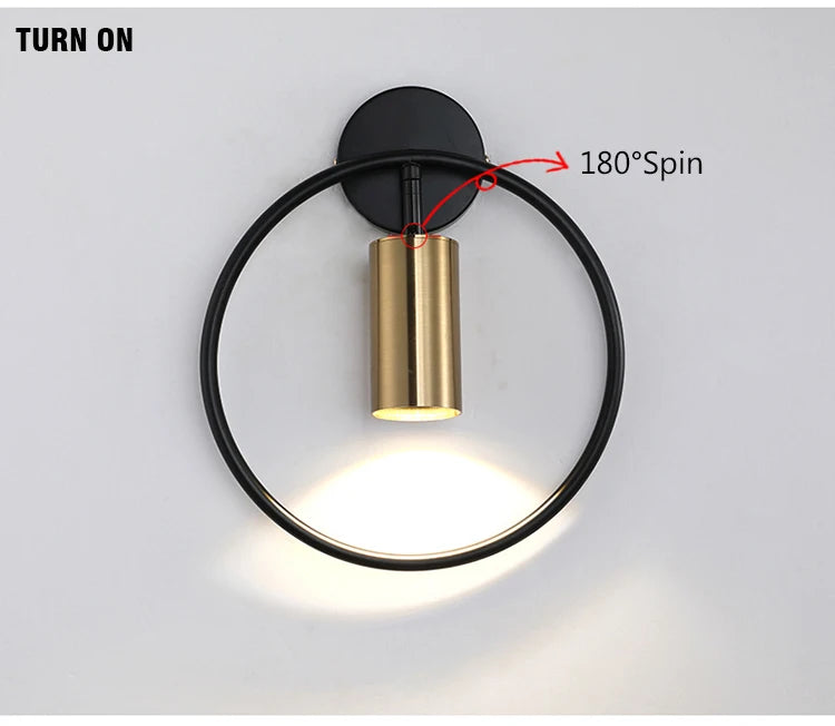 Nordic Bedroom Lights Room Decor Wall Light Lamps for Living Room Gold Wall Decor Lights for Wall Bedside Lamp