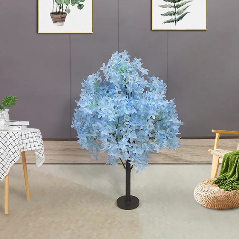 Artificial Cherry Tree Fake Plants Fake Tree Tabletop Living Room Pathway Guide DIY Party Wedding Decor Backdrop Home Decor