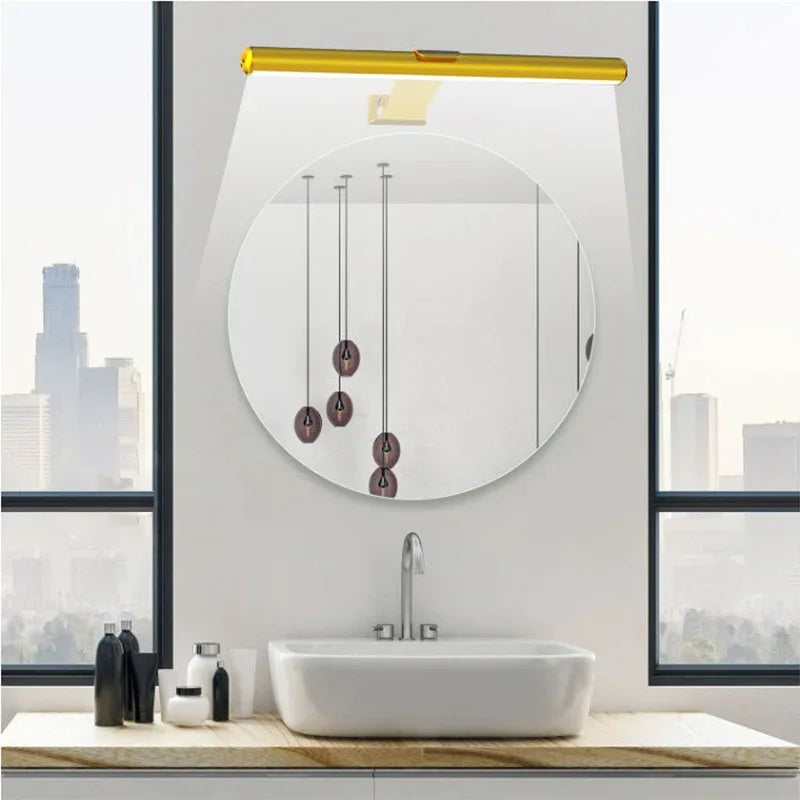 Magnetic Bathroom Mirror Led Night Light Control Adjustable Front Light Three Color Indoor Wall Lamp Cabinet Small Night Lights