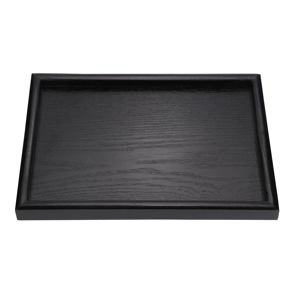 Rectangle Shape Wood Tea Coffee Snack Food Meals Serving Tray Plate Restaurant Trays Wood Serving Tray Living Room Supplies
