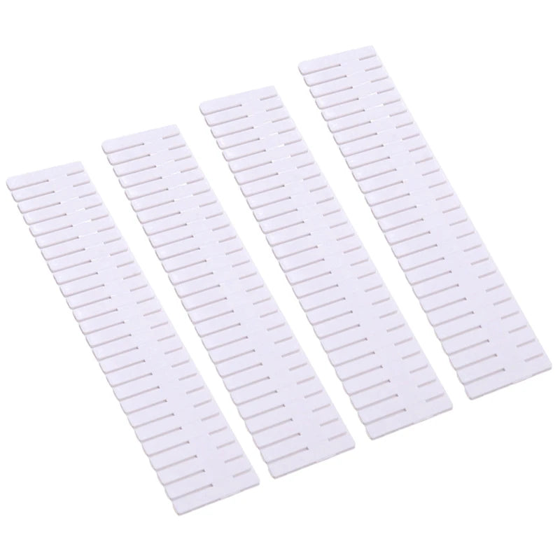4 Pcs DIY Adjustable Storage Partition Board Plastic Drawer Divider Combination Partition Board Space-saving Cabinet Organizer