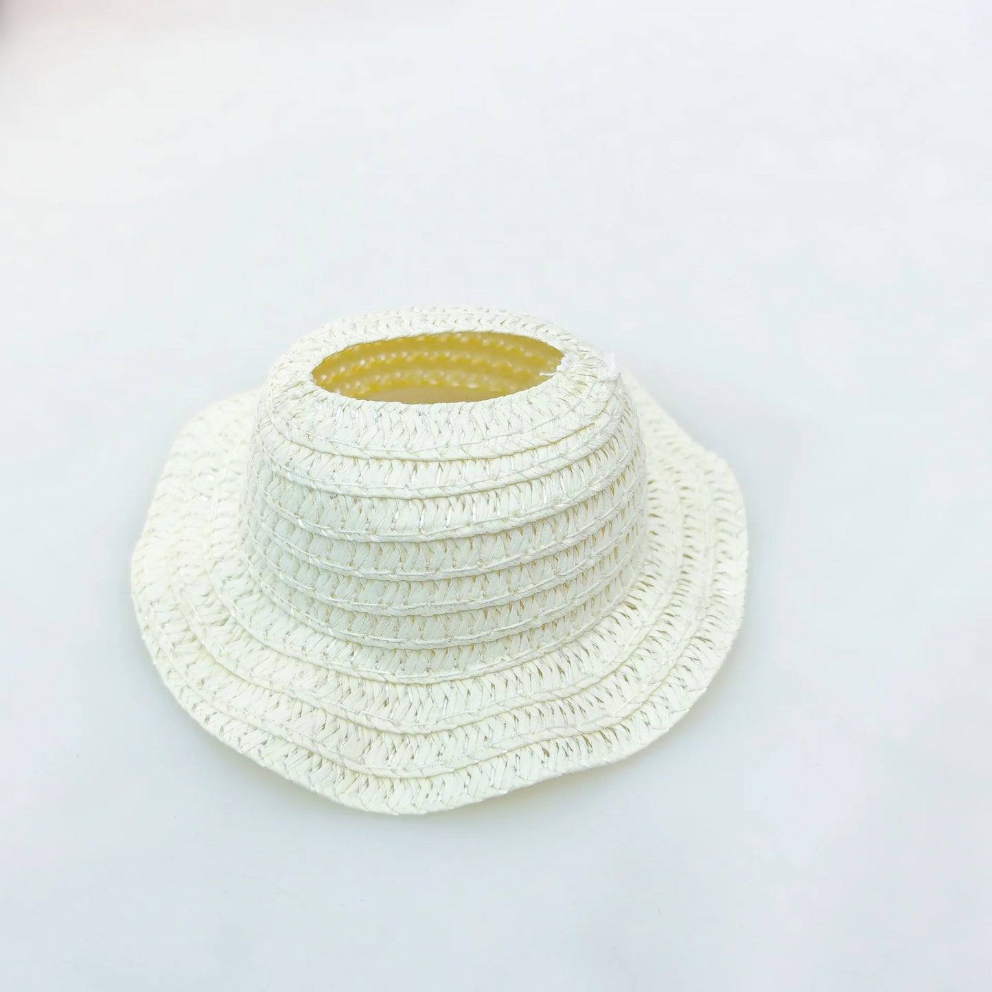 Doll Accessory for Labubu Hat Open Top Straw Hat Woven Hat Labubu Party Clothing Outfit Accessories Kids Girls Toys 1Pcs