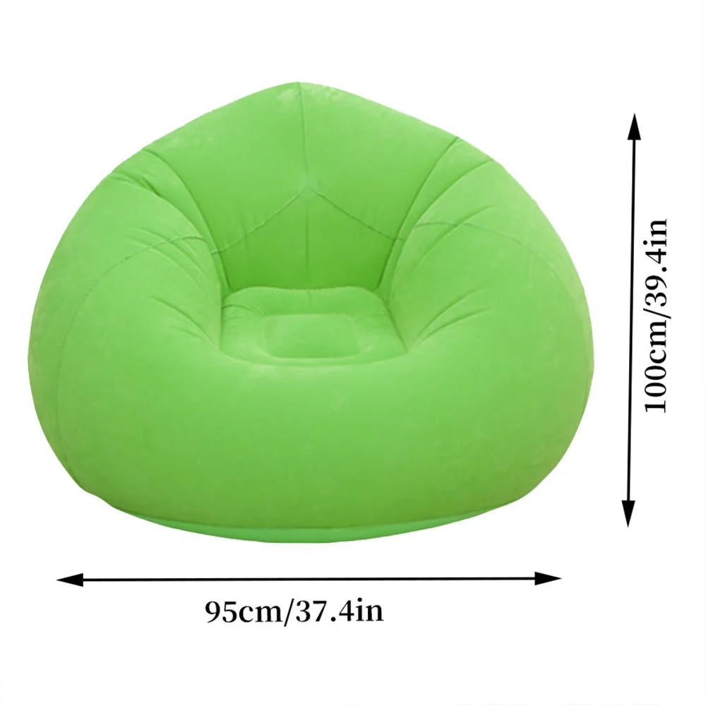 1pc Thickened Inflatable Spherical Lazy Sofa Lounge Chair, Outdoor Inflatable Lazy Sofa Lounge Chair, Plush Sofa (Without Air Pu