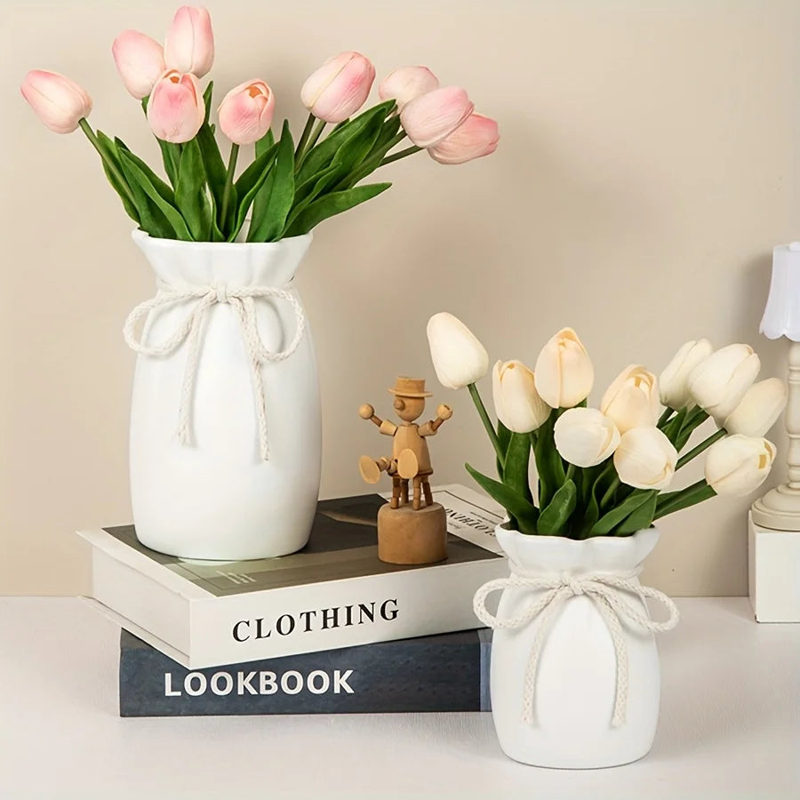 Plastic Vase Bohemian Style Home Decor European Vase, Used for Wedding, Dining Table, Living Room, Office, Bedroom Decoration