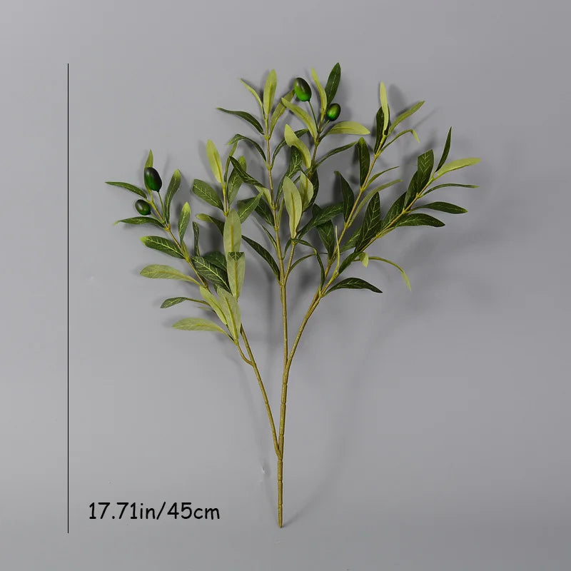 13-39in Long Tall Faux Olive Tree Branch Fake Plants Artificial Olive Branches with Olives for Home Wedding Office Shop Decor