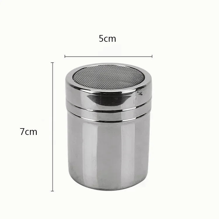 1pc Stainless Steel Chocolate Shaker Cocoa Flour Coffee Sifter Sugar powder spreading Kitchen baking accessories cake decoration