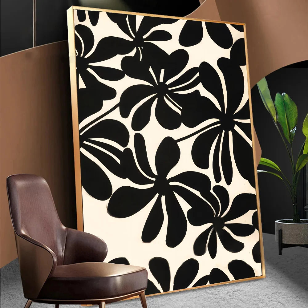 Abstract Minimalist Abstract of Female Body Lines Anime Posters Sticky Decoracion Painting Wall Art White Kraft Paper Wall Decor